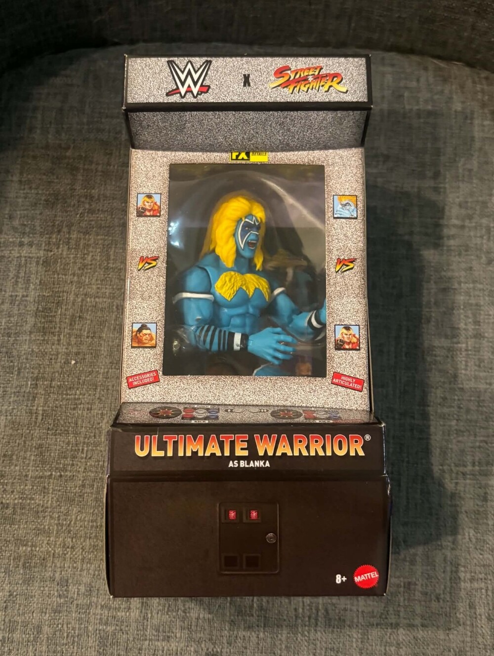 Ultimate Warrior As Blanka WWE Street Fighter 2026 Release Action Figure New